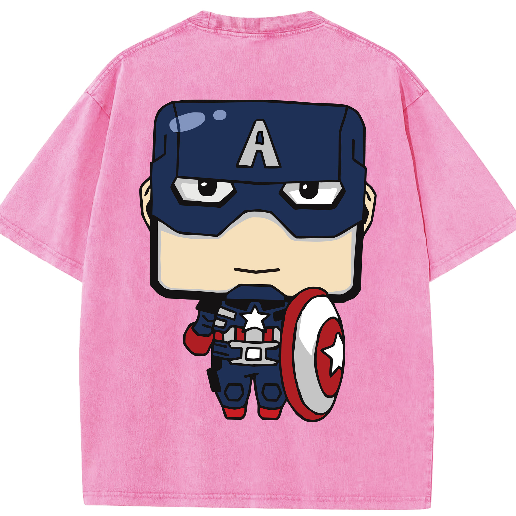 （画像用） アベンジャーズ The Avengers 綿100% ヴィンテージ風 半袖Tシャツ（背面プリント）